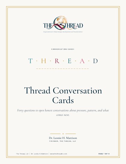 Cover of Thread Conversation Cards