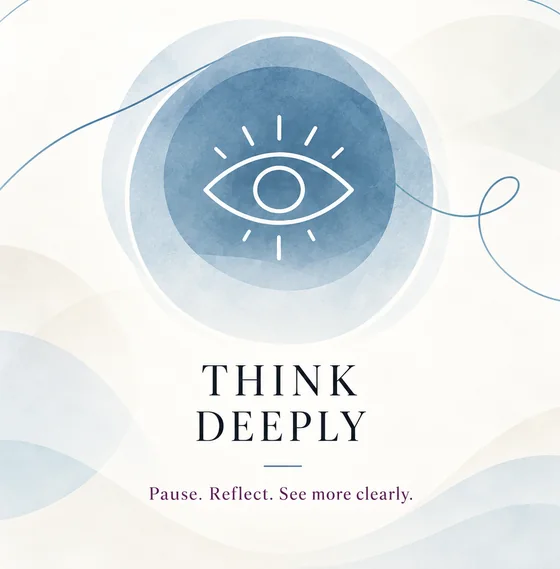 Think Deeply: Pause. Reflect. See more clearly.